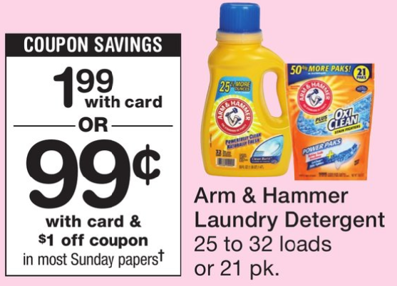 4 New Arm & Hammer Laundry Care Coupons (99¢ Laundry Detergent at Rite ...