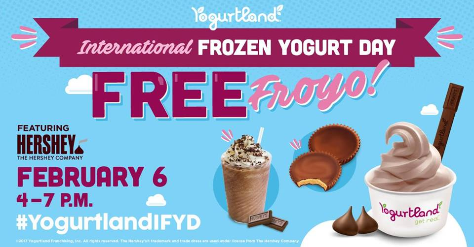 Yogurtland Free Frozen Yogurt on February 6th! FamilySavings