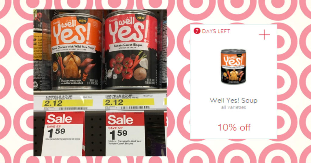 Target Well, Yes! Soup just 68¢ This Week! FamilySavings