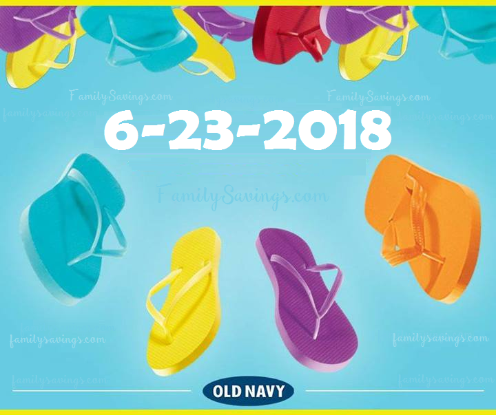 old navy $1 flip flop sale 2018