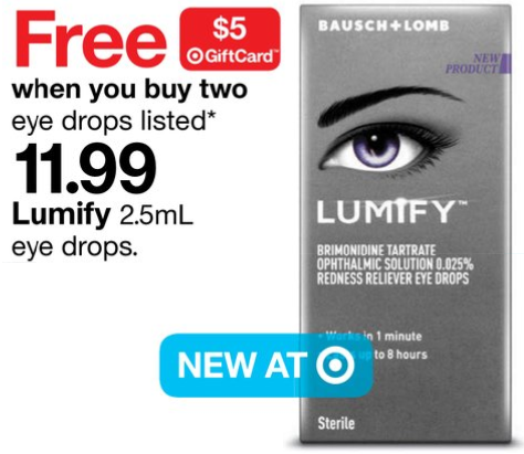 New Lumify Eye Drops Coupons (  Target Deal) FamilySavings