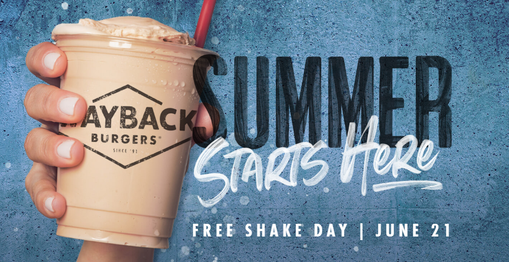 Free Milkshake at Wayback Burgers Today! FamilySavings