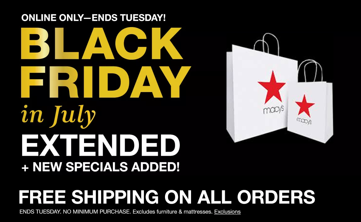 Macy's Black Friday in July (+ Free Shipping on All Orders