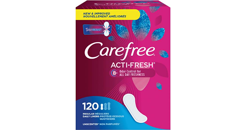 Amazon - 120-count Carefree Acti-Fresh Panty Liners just $3.56 ...