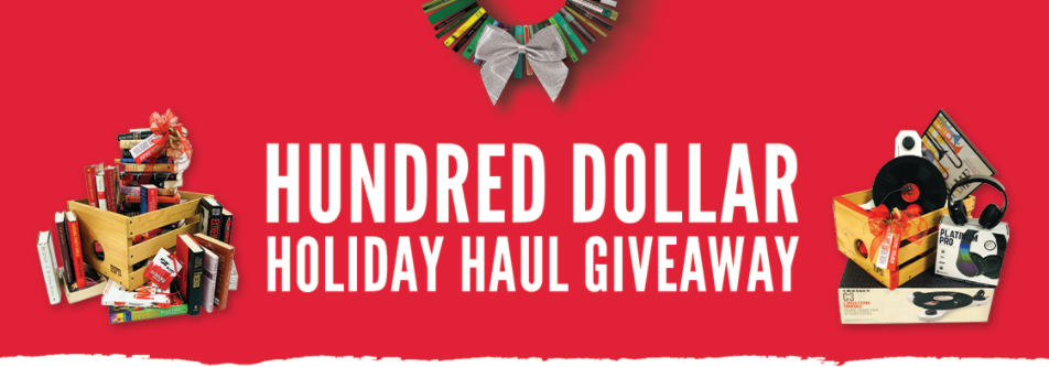 Half Price Books Hundred Dollar Holiday Haul Giveaway